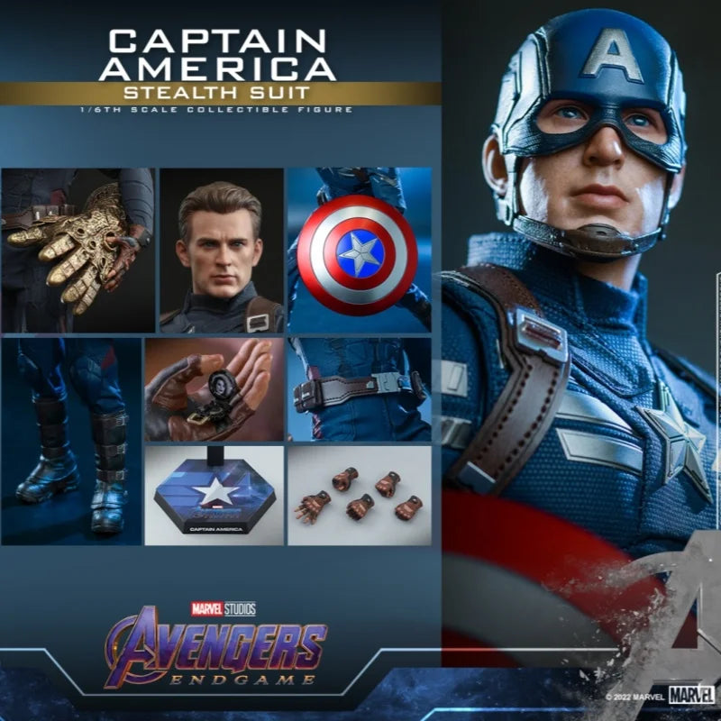 Marvel Avengers 4 Authentic Captain America Undercover Suit Action Figure Handmade Collection Toy Ht MMS607 Ornament