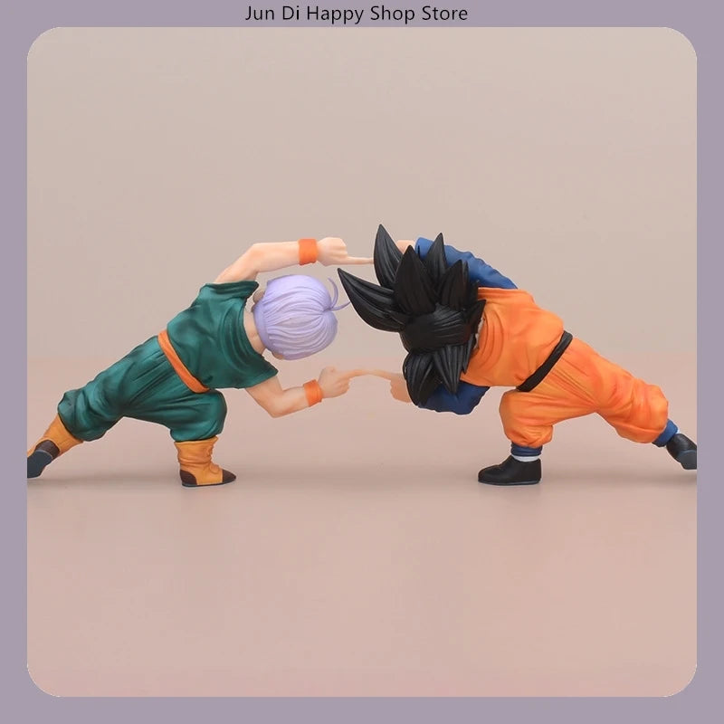 Dragon Ball Gotenks Fusion Dance 10cm Anime Figure Statue Desktop Decoration Gift