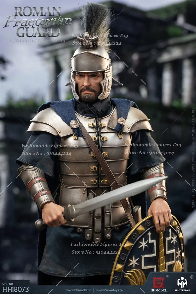 HHMODEL HAOYUTOYS  1/6 Men Soldier Imperial Legion Silver Armor Roman Guard Full Set 12Inch Action Figure Model Toys