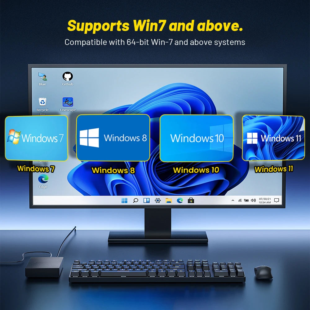 Kinhank Super Console 4TB Gaming-Festplatte mit Hyperspin Launchbox Retrobat mit über 75.000 Retro-Videospielen für PS5/PS4/PS3/WII/WIIU usw.
