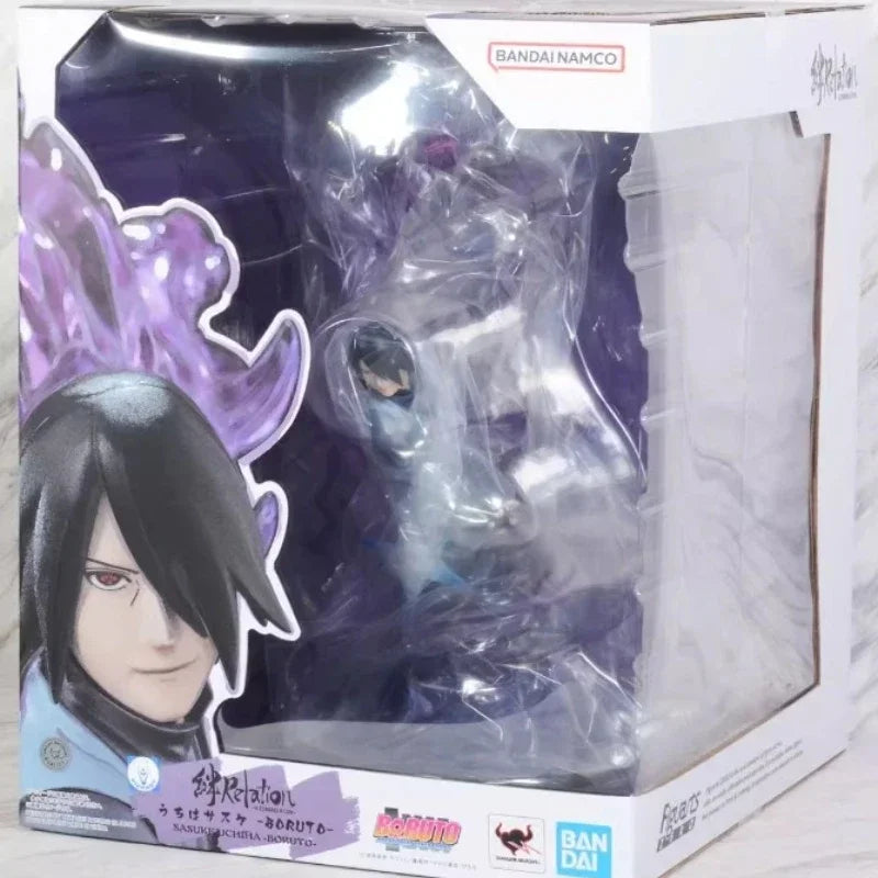 Bandai Original NARUTO Anime Figur Figuarts Zero Uchiha Sasuke Trammels Actionfigur Spielzeug für Kinder Geschenk Sammlermodell