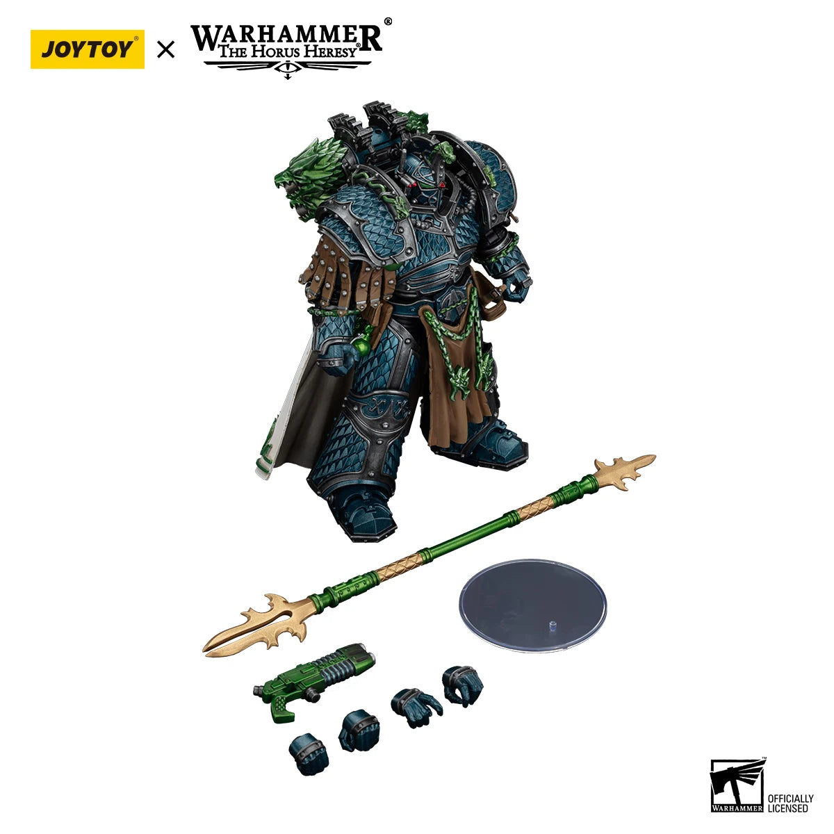 [НАЛИЧНОСТ] JOYTOY Warhammer 30K 1/18 Екшън фигурки Алфа Легион Алфарий, Примарх на XX-ти легион Модел играчка за момче