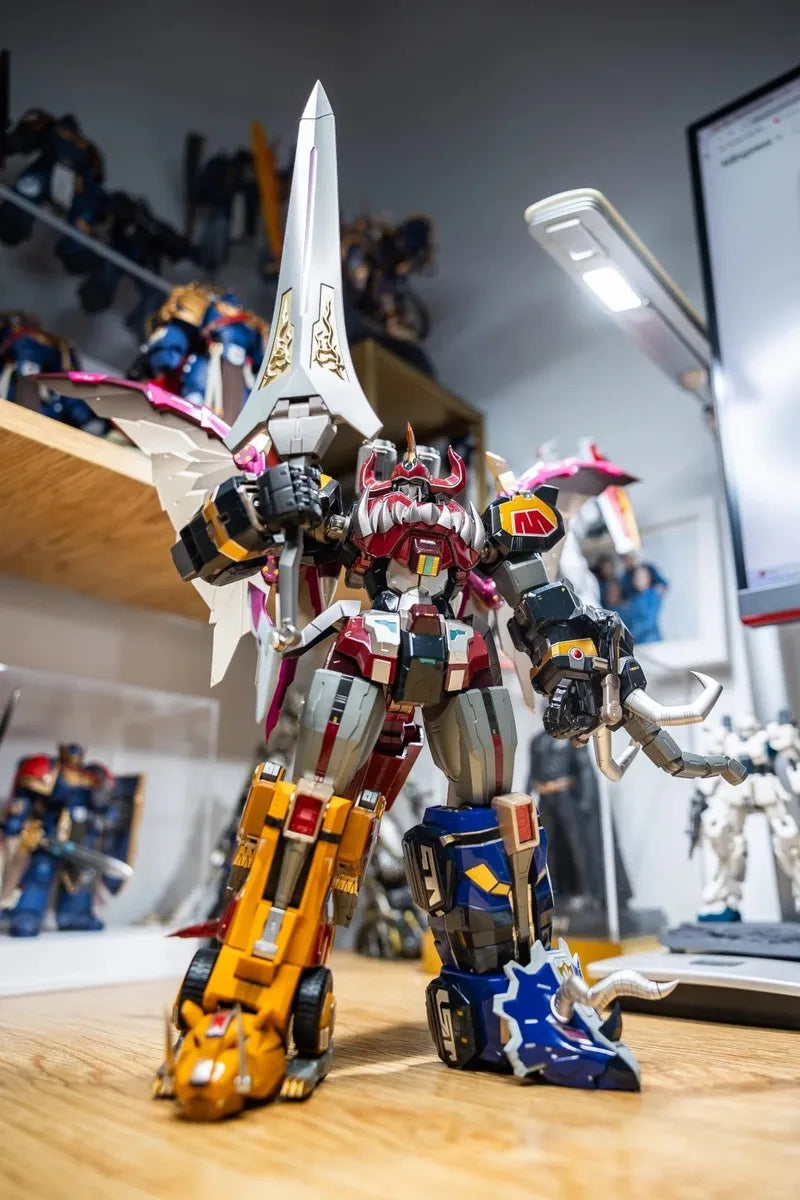 New In Stock Sw Models G-01 Mighty Morphin Power Rangers Megazord Transform Combine Alloy Pre-Assembled Collectible Model