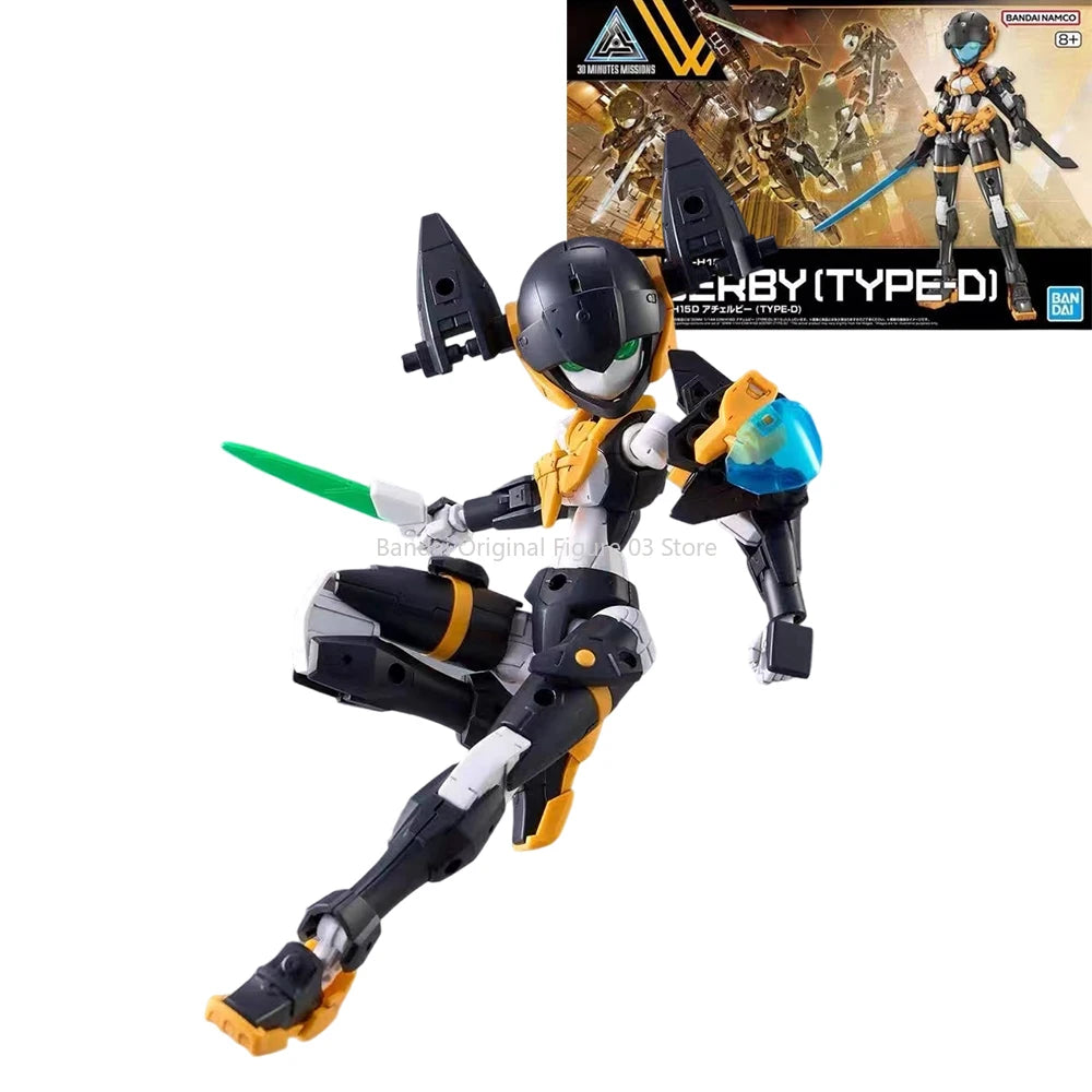 Bandai Genuine 30MM EXM-H15 Acerby [TYPE-A-B-C-D-E] Anime Action Figure Collectible Assembly Model Toys Ornaments Gift Children