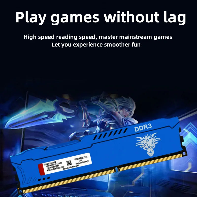 DDR3 4GB 8GB 1600MHz PC3-12800 240Pin CL11 DIMM Desktop Computer Kühlweste Speicher 1,5V RAM Computer teile memoria US lager