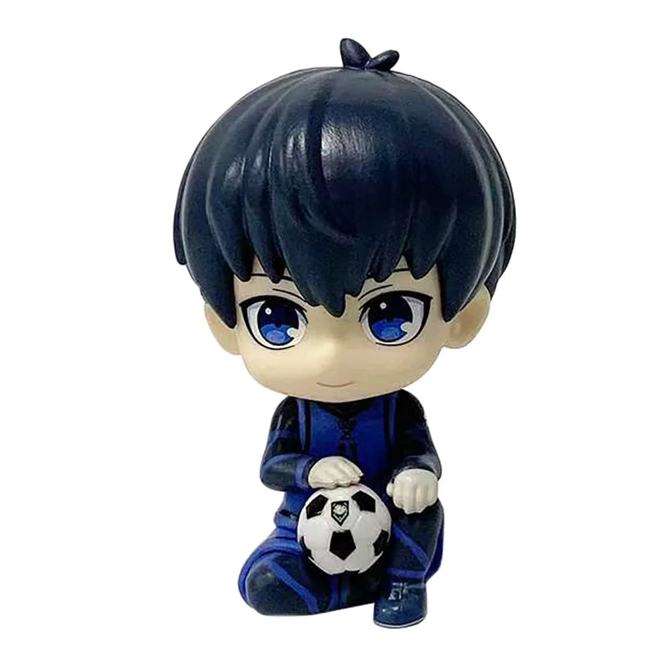 9CM Blue Lock Anime Figure Q Version Nagi Seishirou Action Figure Kawaii Isagi Yoichi Figurine PVC Collection Model Doll Toy