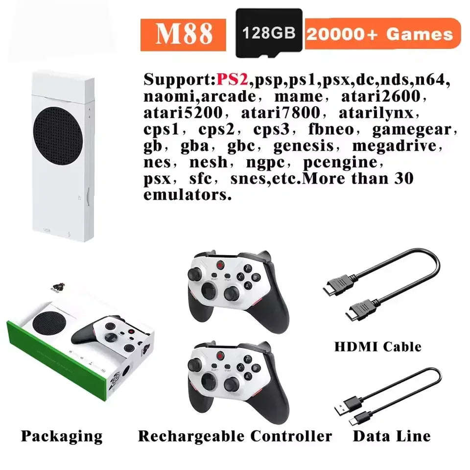 2025 M88/Pro/Ultra open source Video Game Console For PS2 large 3D 128G 20000+ classics games Home Retro Video TV Gaming Player