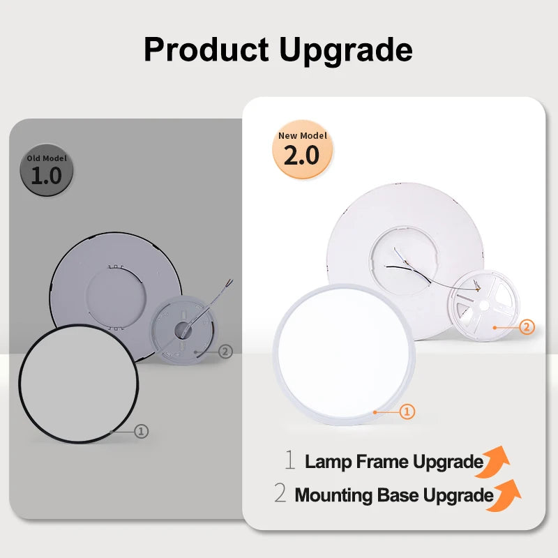 50CM Large Ceiling lamp Smart APP/ Remote Control Dimmable for Bedroom 48W Ceiling Lights AC 110/220V led lights for Living room