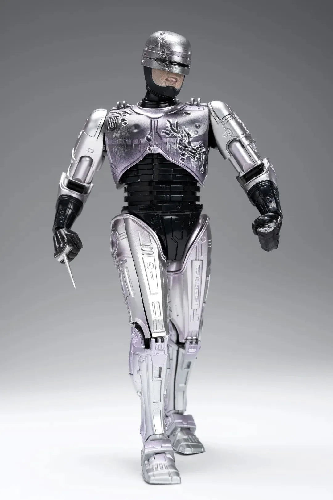 New Genuine Hiya 1/12 Robocop Mechanical War Machine Action Figure In Stock