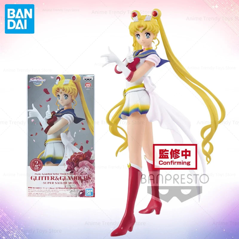 Bandai Gekijouban Bishoujo Senshi Super Sailor Moon Action Figure Eternal Girls Memories Glitter Glamours A Model Toy Gifts Toys