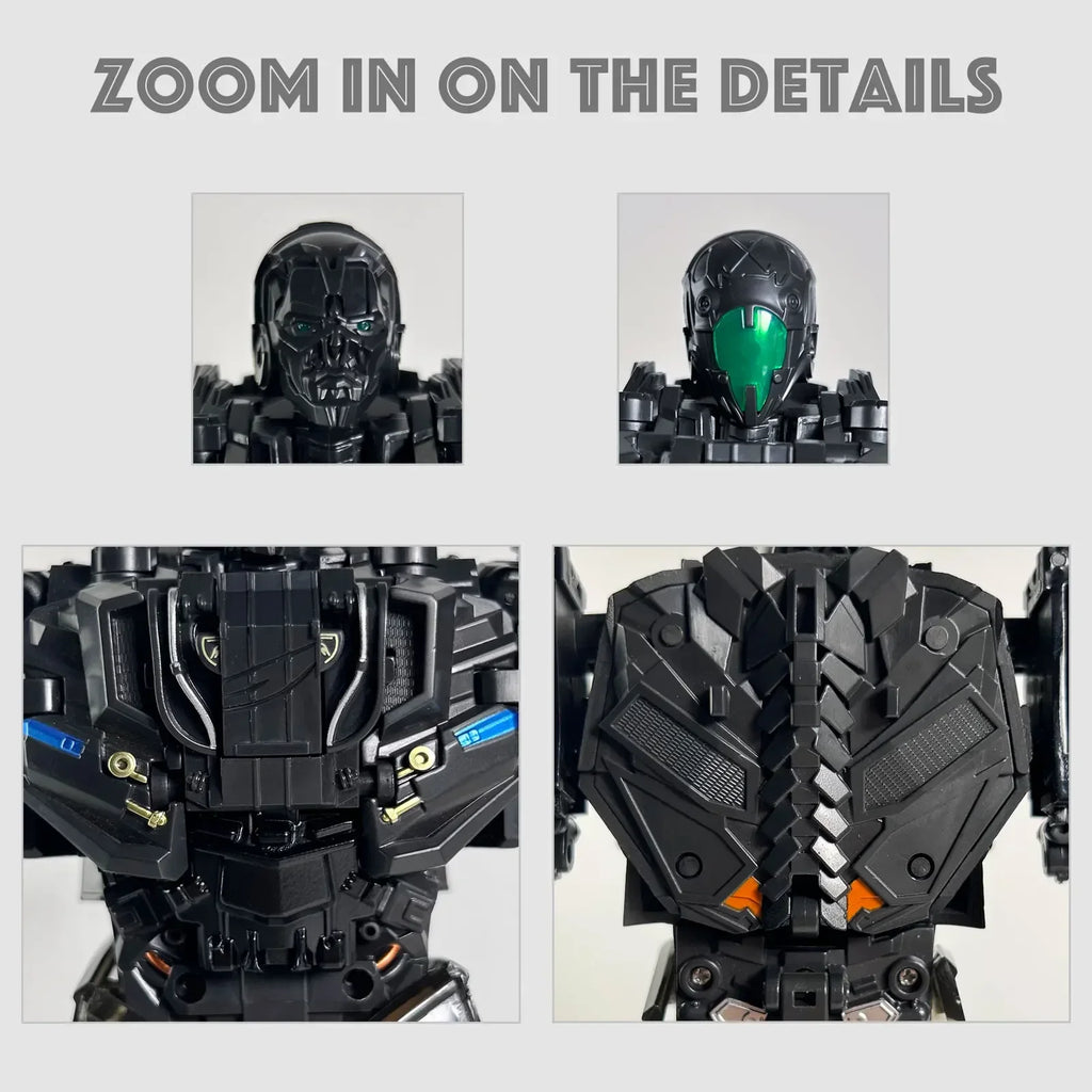 In Stock Transformation Toys VT01 VT-01 Lockdown Black Alloy Version With Double Dogs Movie Version Robot Action Figures Dolls