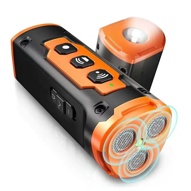 Wiederaufladbares Ultraschall-Hundetrainingsgerät mit LED-Taschenlampe zur Abwehr von Hundebellen (Neu 2023)