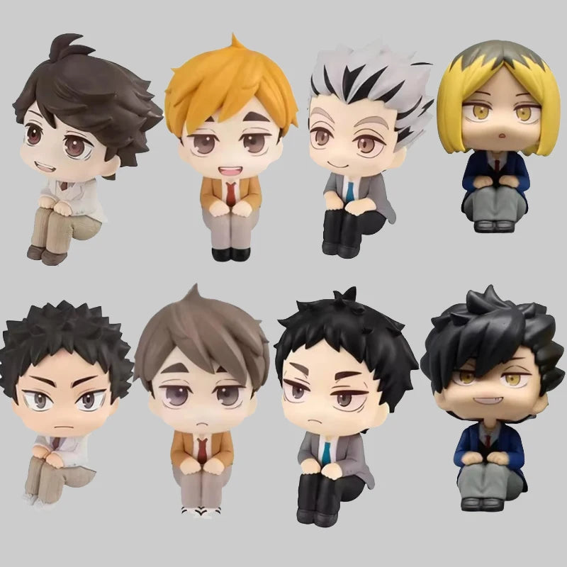 10cm Anime Series Kenma Lookup Figure Oikawa Tooru Action Figures Kuroo Haikyuu Figure Bokuto Movable Q-version PVC Model Toy