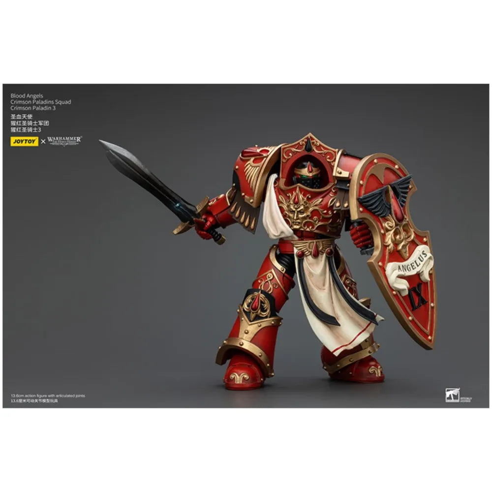 JOYTOY Warhammer "The Horus Heresy" Blood Angels Crimson Paladins Squad Crimson Paladin 3 Action Figures Doll Gift Decoration