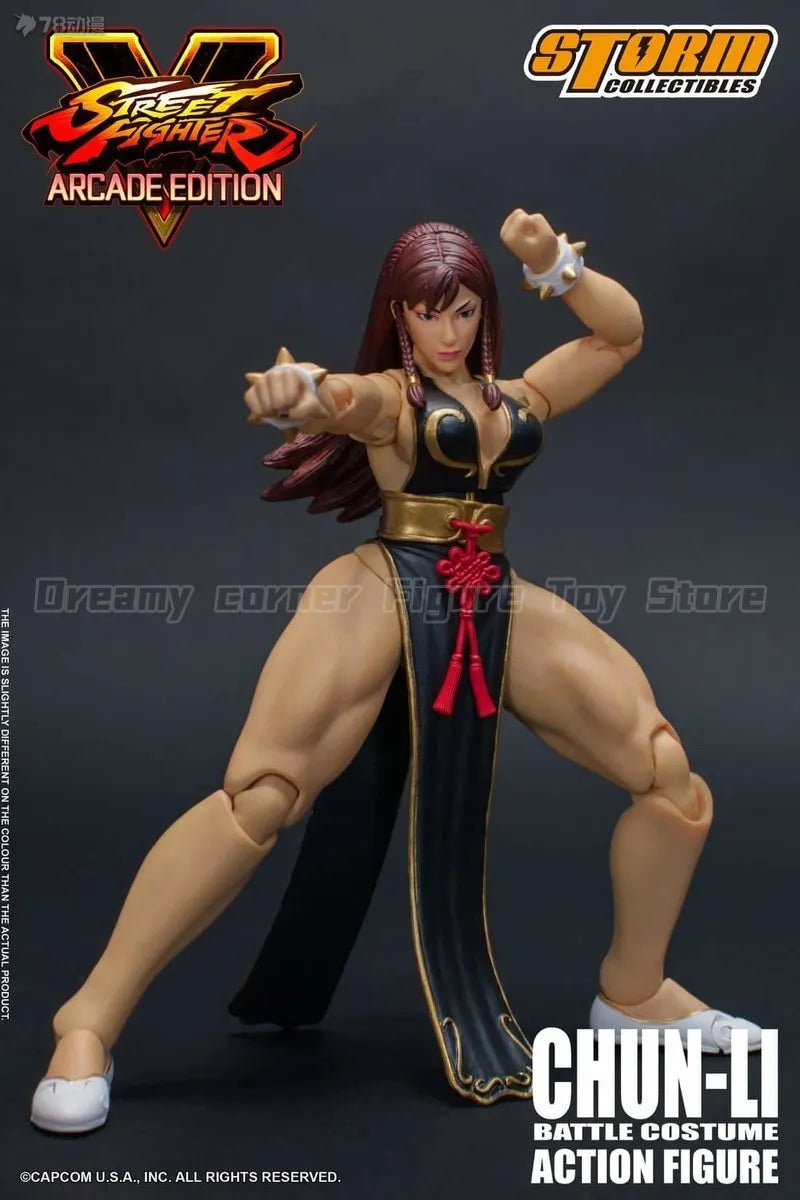 【In Stock】Original STORM COLLECTIBLES Street Fighter V CHUN-LI Battle Costume 1/12 Action Doll Toy Model Gift Collection