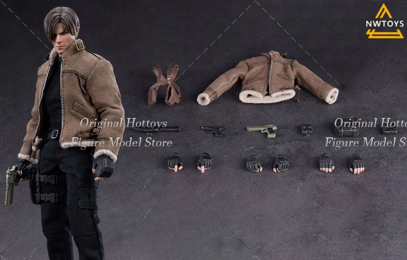 In Stock Nwtoys 1/12 Scale Male Soldier Leon Police Game Character Full Set 6-inches Action Figure Model Doll Collection