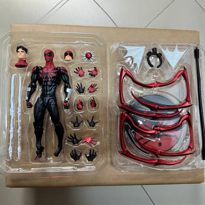 16cm Ko Ultimate Spider-Man Chapter Parker Anime Action Figure Model Collected Desktop Ornament Garage Kit Trendy Doll Toy Gifts