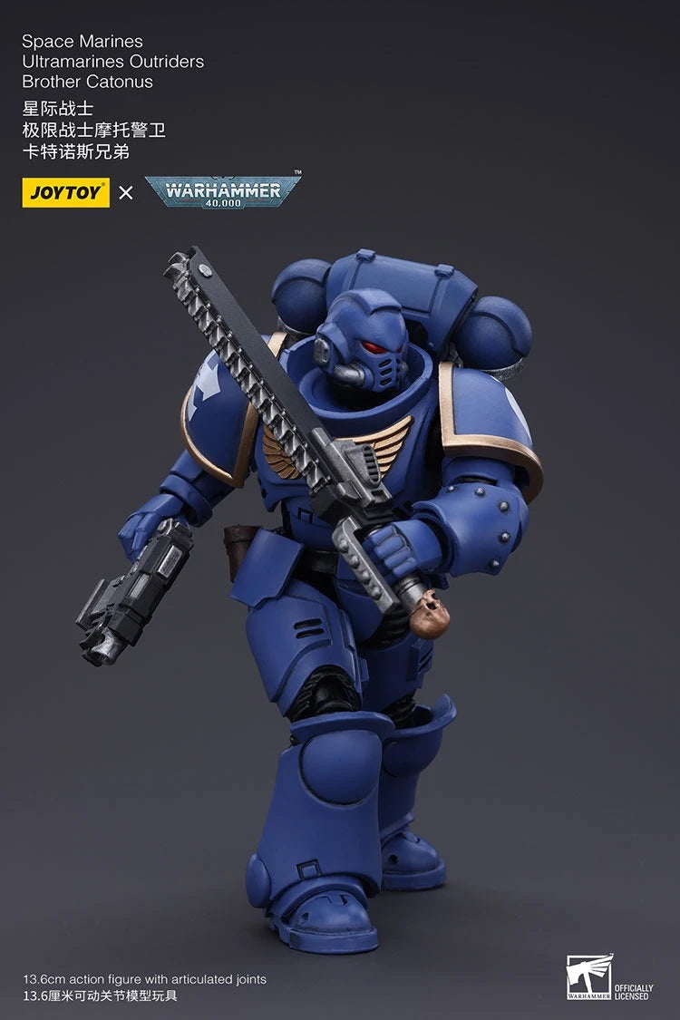 JOYTOY Warhammer 40000/40k Space Marines Ultramarines Outriders Brother Catonus Action Figure Doll Decoration Collection Model