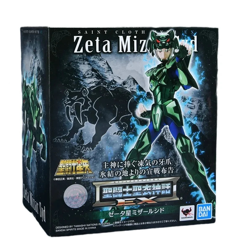 Original Genuine Saint Cloth Myth EX God Warrior Mizar Syd Bud Bandai Anime Model Toys Action Figure Gifts Collectible Ornaments