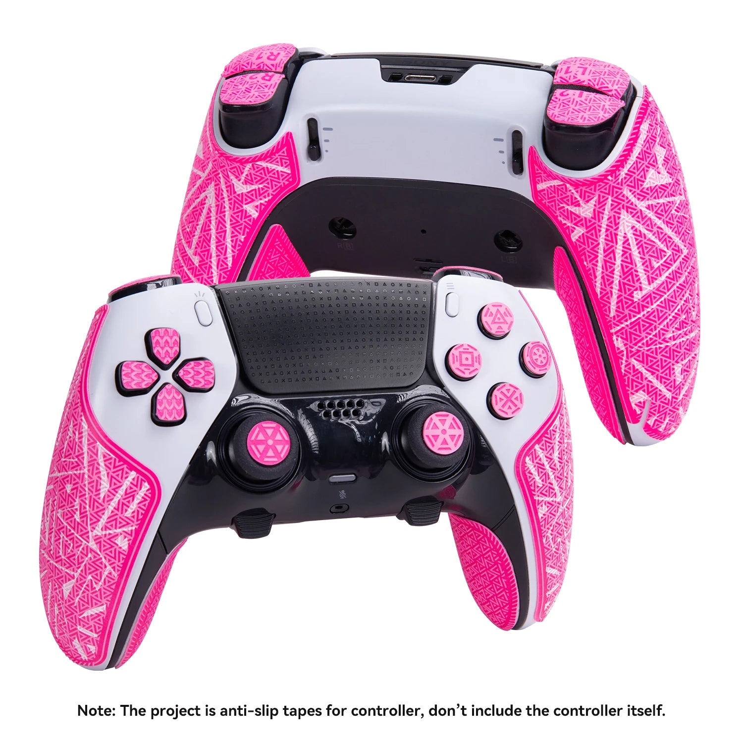 TALONGAMES Controller Grip Tapes Compatible with PS5 DualSense Edge,ELITE Version Color Anti Slip Tape,Multi-Texture Skin Kit