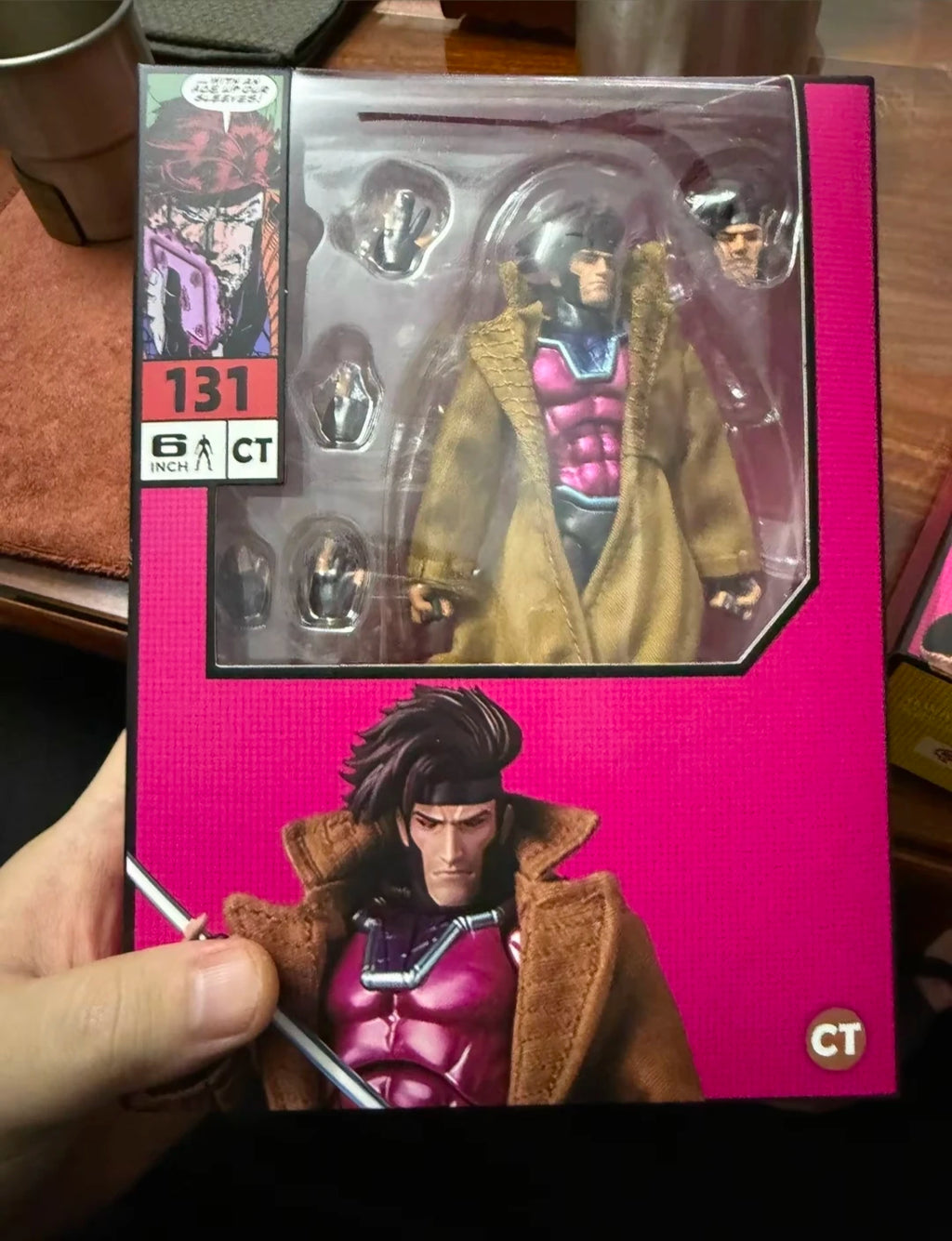 In Stock Ct Toys Gambit Mafex 131 X-Men Action Figure SHF Anime Figure Figurine genuine Statue Model Customized Gifts Toys