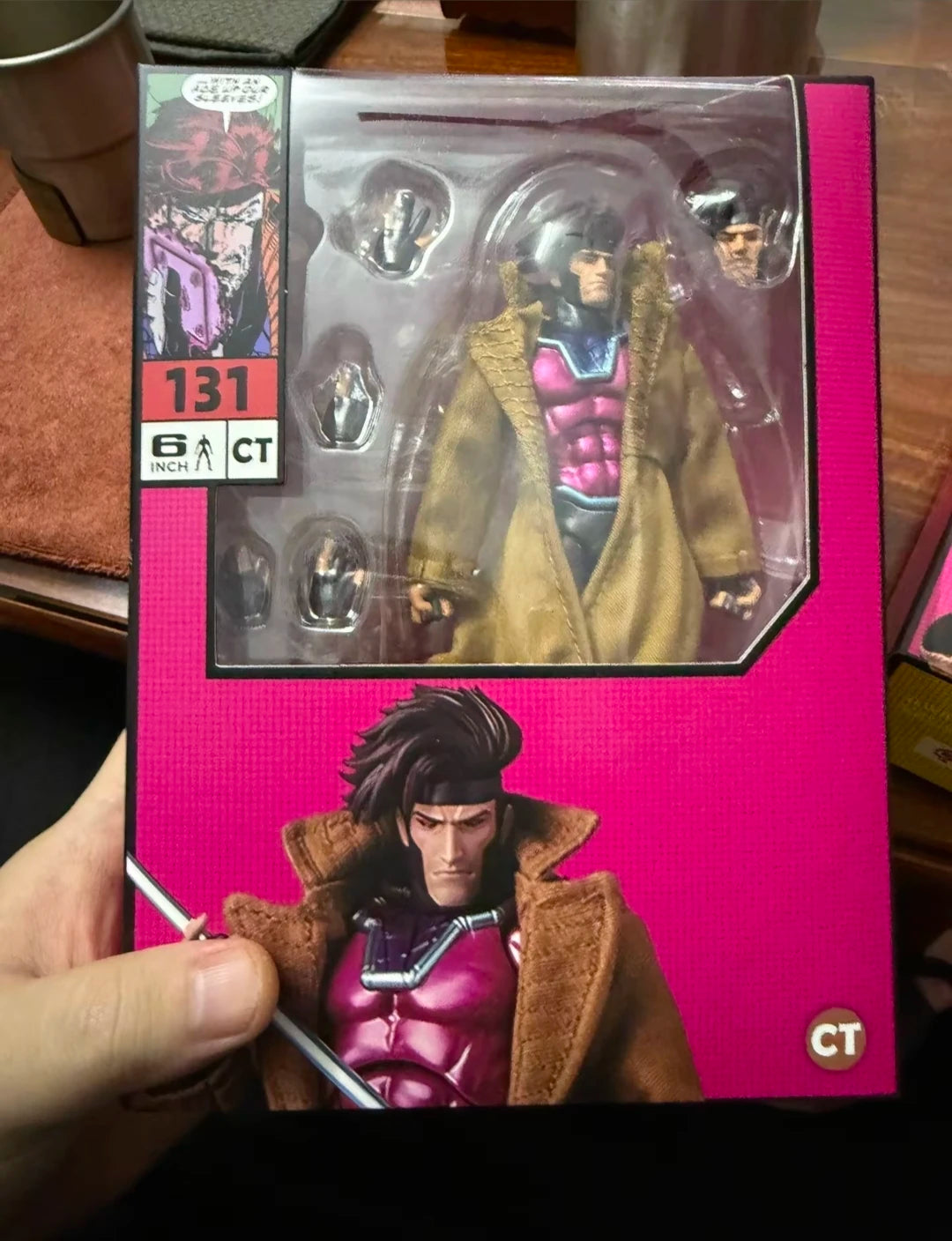In Stock Ct Toys Gambit Mafex 131 X-Men Action Figure SHF Anime Figure Figurine genuine Statue Model Customized Gifts Toys