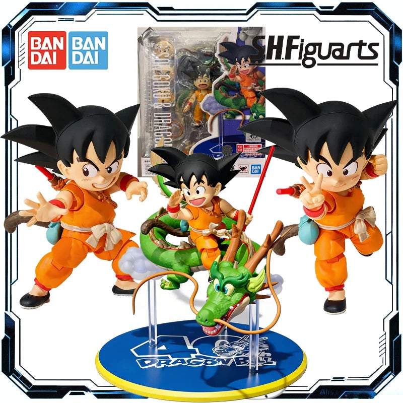Bandai Original S.H.Figuarts Dragon Ball SON GOKU Dragon 40th Anniversary Edition Action Figure Toys for Boys Girls Kids Gift