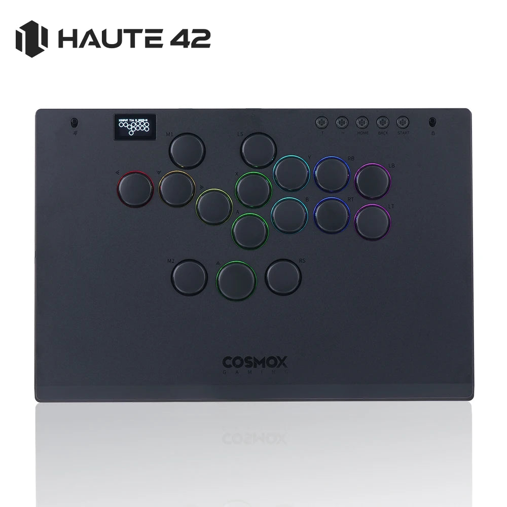 Haute42 Aluminium Alloy Hitbox Leverless Controller Stickless Arcade Stick For PC/ Ps4 / ps5/Steam Hitbox Fighting Controller