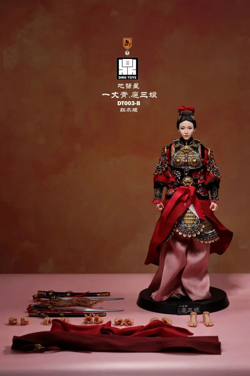 1/6 Scale Yizhang Qing Hu San Niang Martial Prowess 12inch Full Set Action Figure Soldier Height 32CM Mr.Z X DING TOYS DT003 A/B