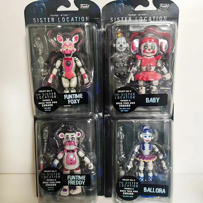 FNAF Sister Location Figures 5 Inch Action Figure Funtime Freddy Foxy Ballora New Arrivals Collectible Toys for Fans