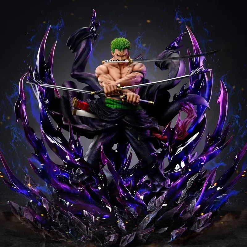 TH Studio One Piece Roronoa Zoro Harzstatue 34 cm Anime-Modell Actionfigur Desktop-Ornament Figma Figur Sammlerspielzeug