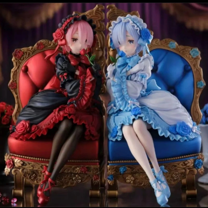 【100 % original】F:NEX auf Lager Re:Zero Kara Hajimeru Isekai Seikatsu - Rem Ram - F:Nex 1/7 Gothic Ver.garage Kit Geschenke Spielzeug Modell