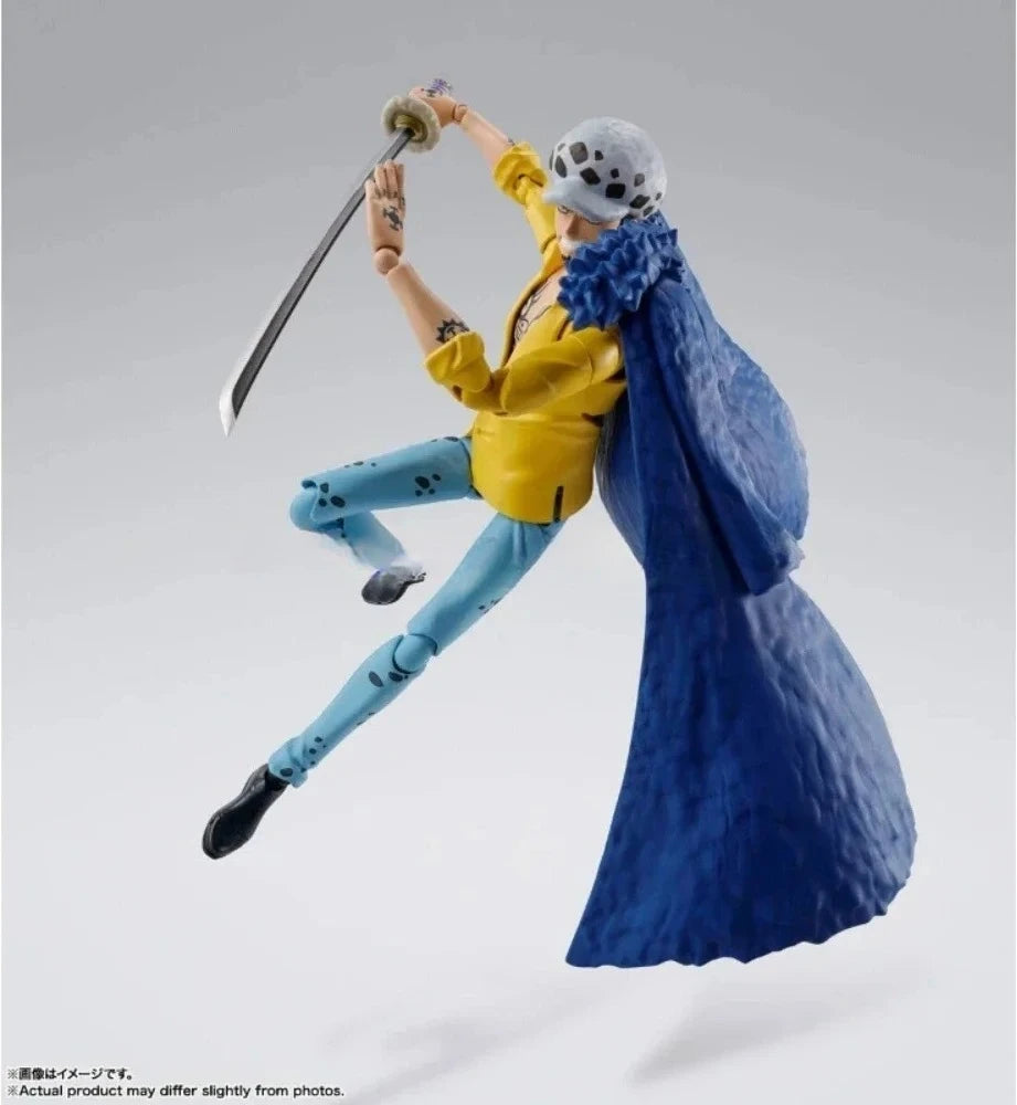 100% Original Bandai S.H.Figuarts SHF One Piece Trafalgar Law Luffy Yamato Anime Action Figures Toys Model Collector SH Figuar