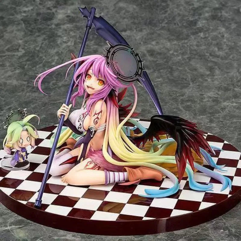 15cm No Game No Life: Zero Azriel Shiro Jibril 1/7 Great War Ver. Phat Anime PVC Action Figure Toy Game Collectible Model Doll