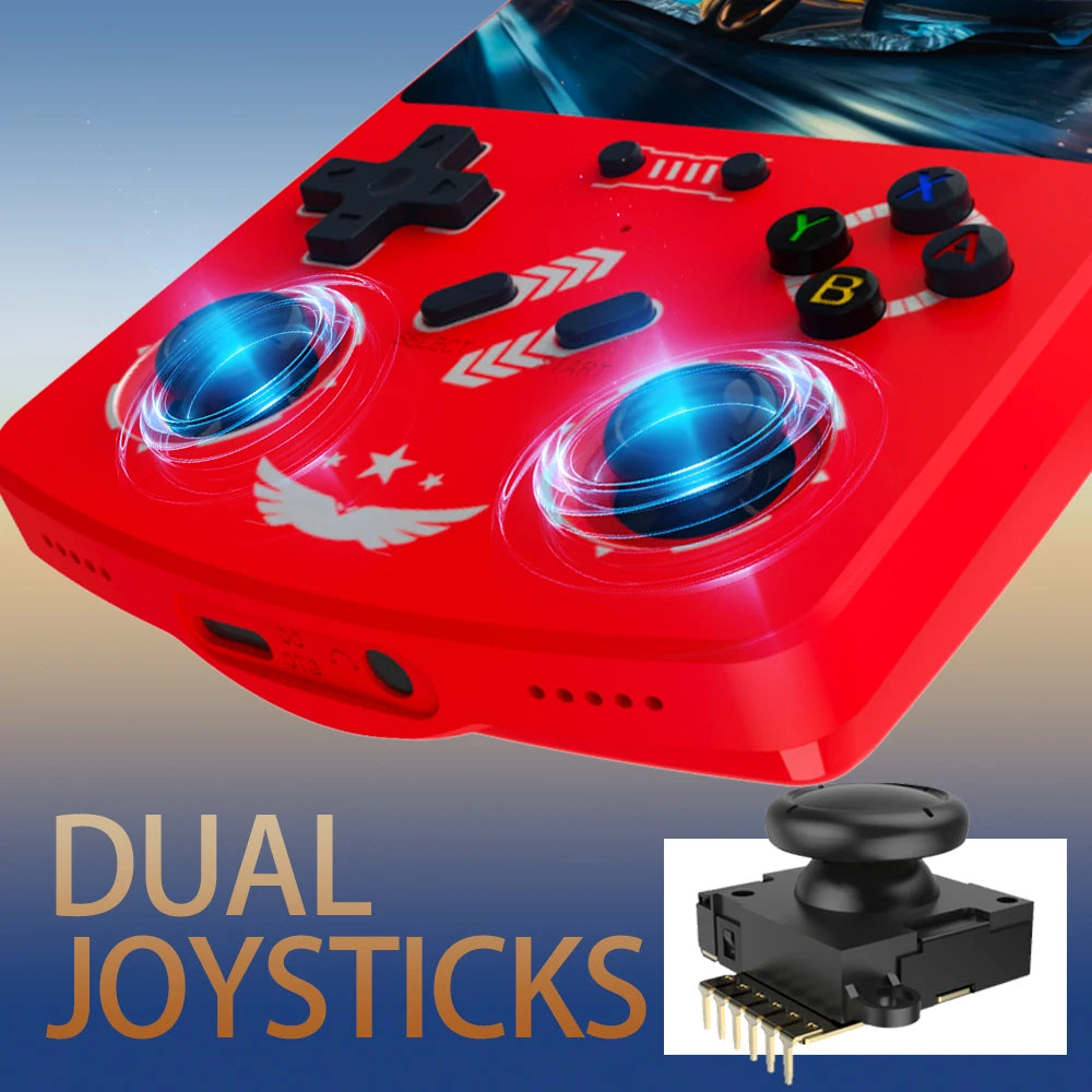 New R40XX Portable Gaming Console - Linux OS 4.2-inch IPS Display 4000mAh Battery Open-Source System (ArkOS) Retro Gaming Consol