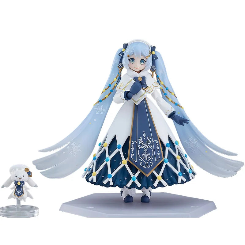 GSC Original EX-064 Hatsune Miku Snow Miku 145mm Anime Action Figures Toys for Boys Christmas Gift Collectible Model Ornaments