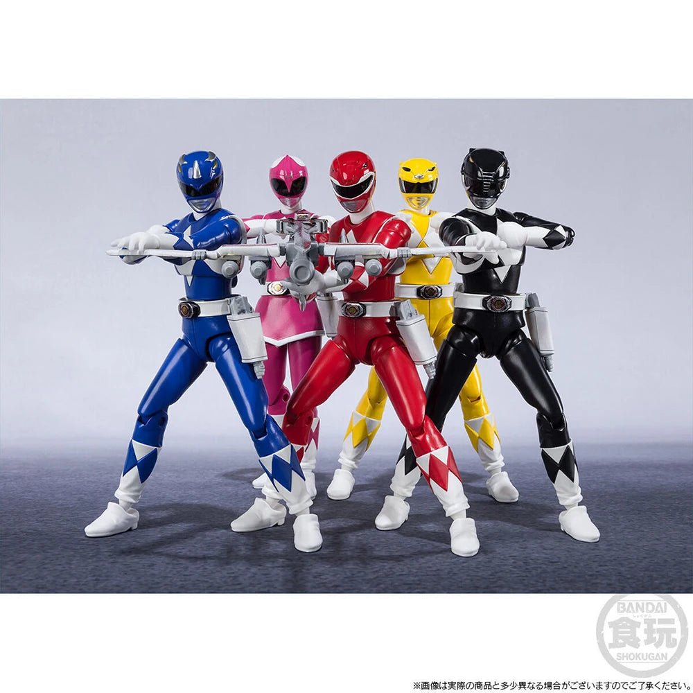 In Stock Original Shodo Super Kyouryuu Sentai Zyuranger Mighty Morphin Collectible Action Figures Model Toy