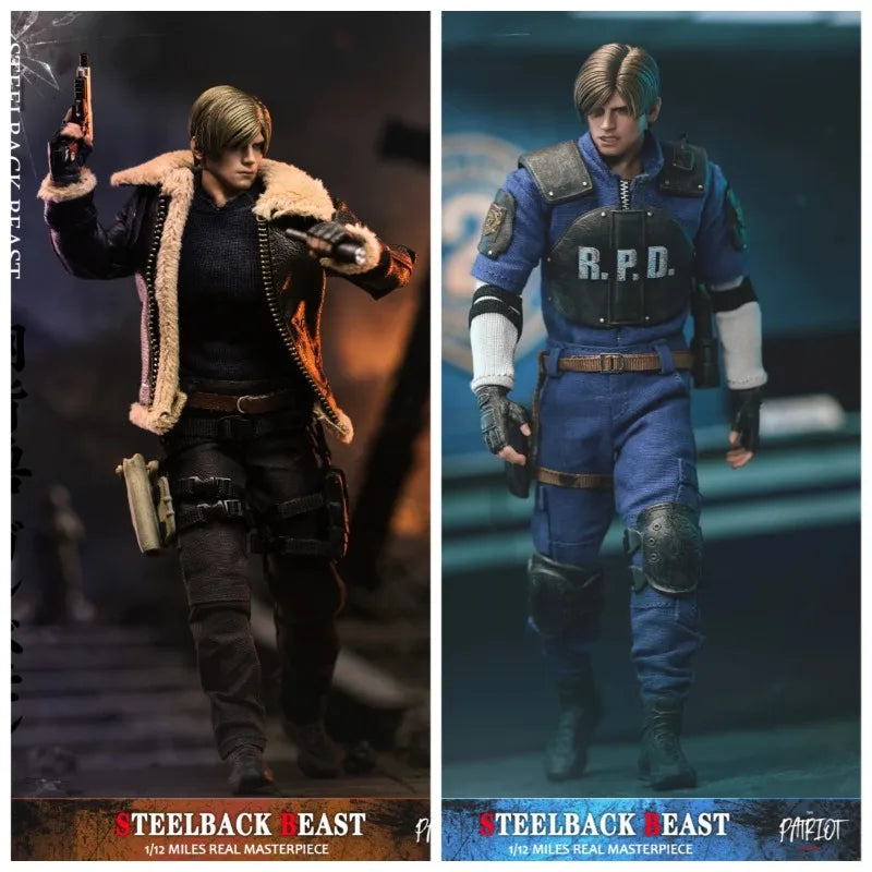 Pre-order Patriot Studio Leon S Kennedy STEELBACK BEAST Multiple Accessories 6-inch Action Figures Gift Collection