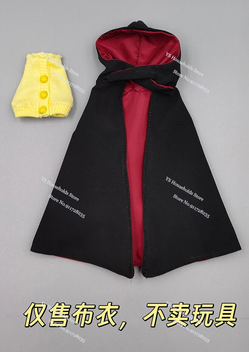 1/12 Ayase Seiko Female Figure Red Black Hoodies Cloak Homewear Yellow Cardiagn Hemline Vest Stockings For 6" Shf Soldier Body