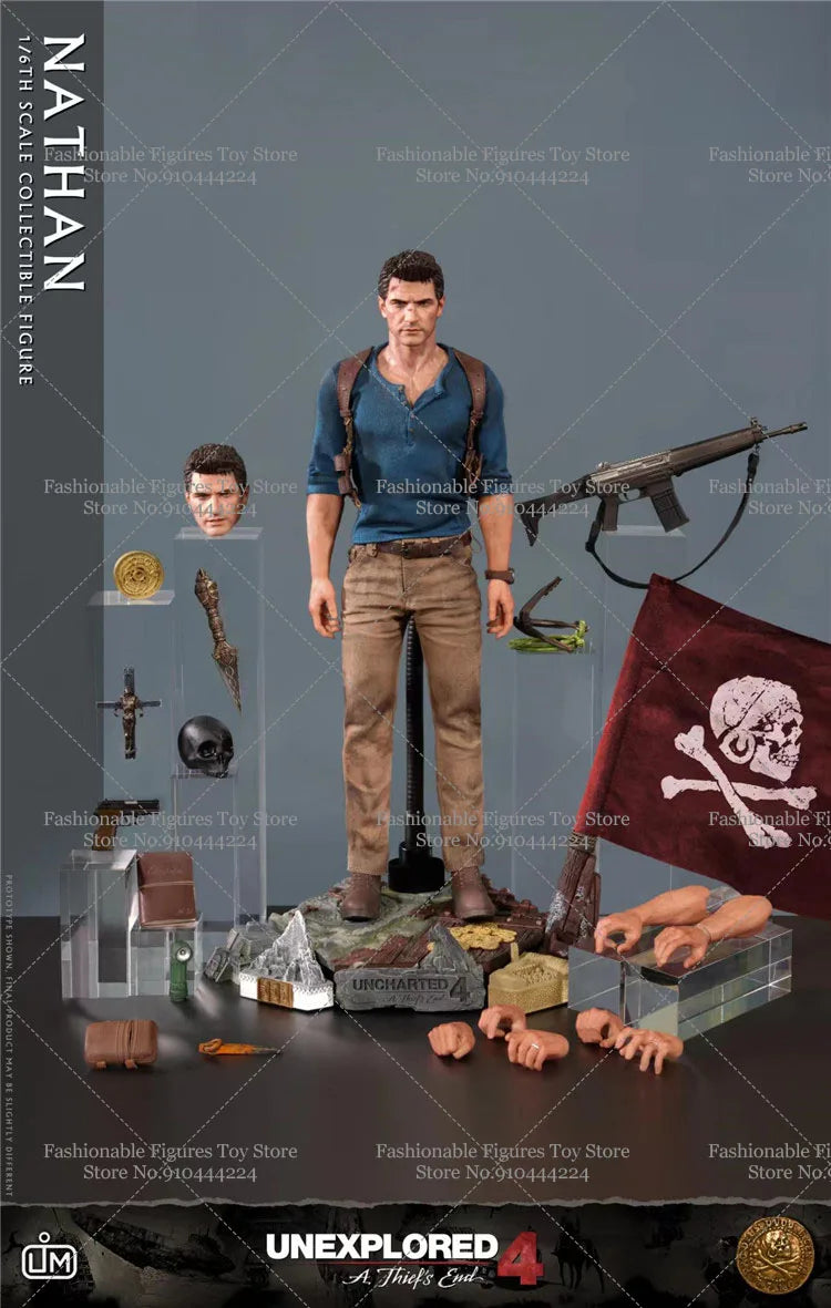 Limtoys LIM012 1/6 Men Soldier Nathan Drake Mysterious Sea Area Action Adventure Doll Full Set 12Inch Action Figure Model Toys