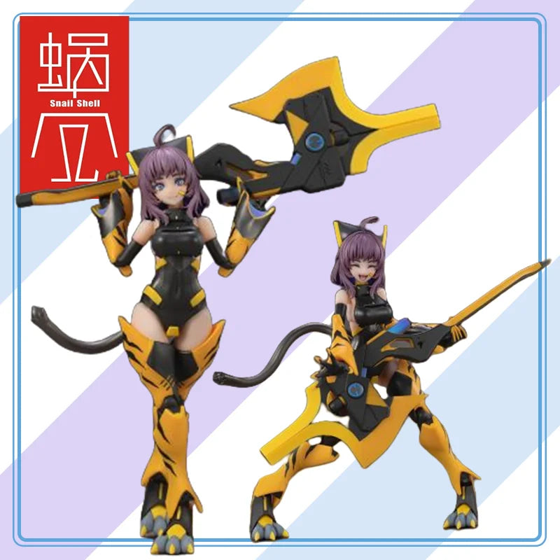 【100%original】Snail Shell TIGER-05-Kuhu Collection Series Model Cartoon Character Garage Kit Action Figure Gifts Toys Model
