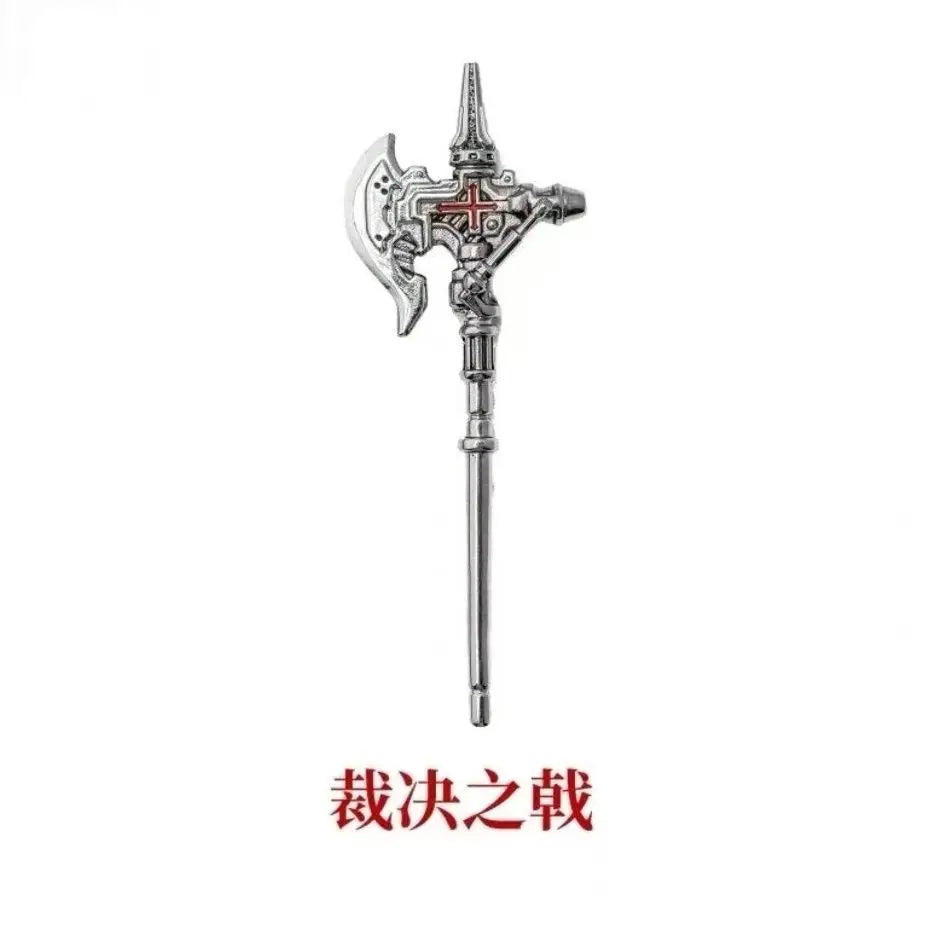 In Stock Mech Judge Pendant Chinese Style Metal Man Handheld Item Workstation Detachable Play Figure Desktop Collection Gift Toy