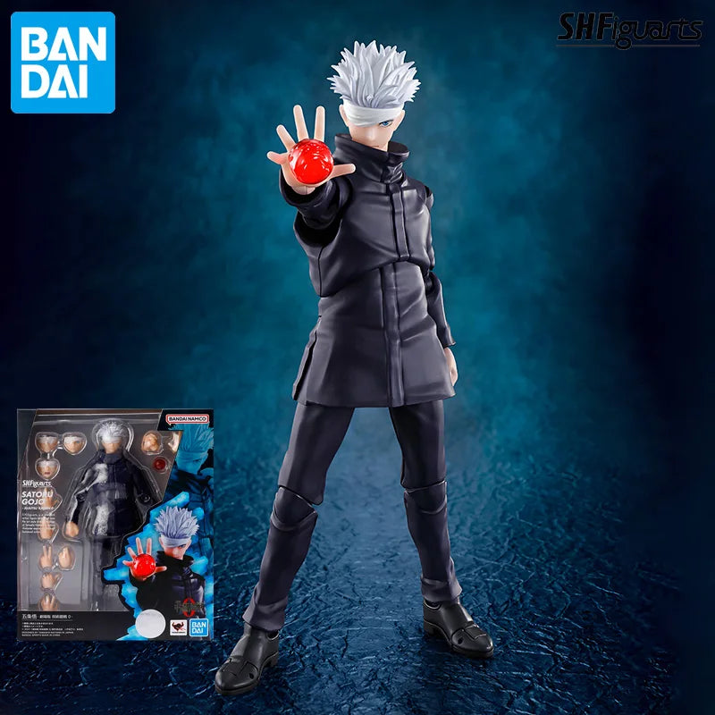 BANDAI Original S.H.Figuarts Series Satoru Gojo-Jujutsu Kaisen 0 (The Movie) Anime Action Figure Assembly Toys Collectible Model