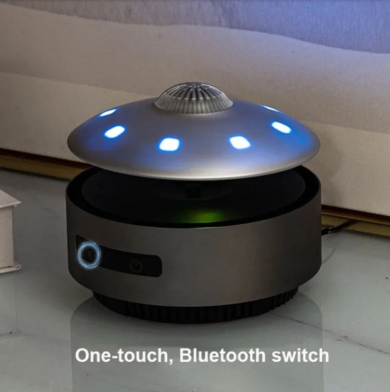 Magnetisch schwebender Subwoofer, Bluetooth-Lautsprecher, schwebendes UFO-Audio, automatischer Lift, schwebende HiFi-Stereo-Soundbox, kreatives Geschenk