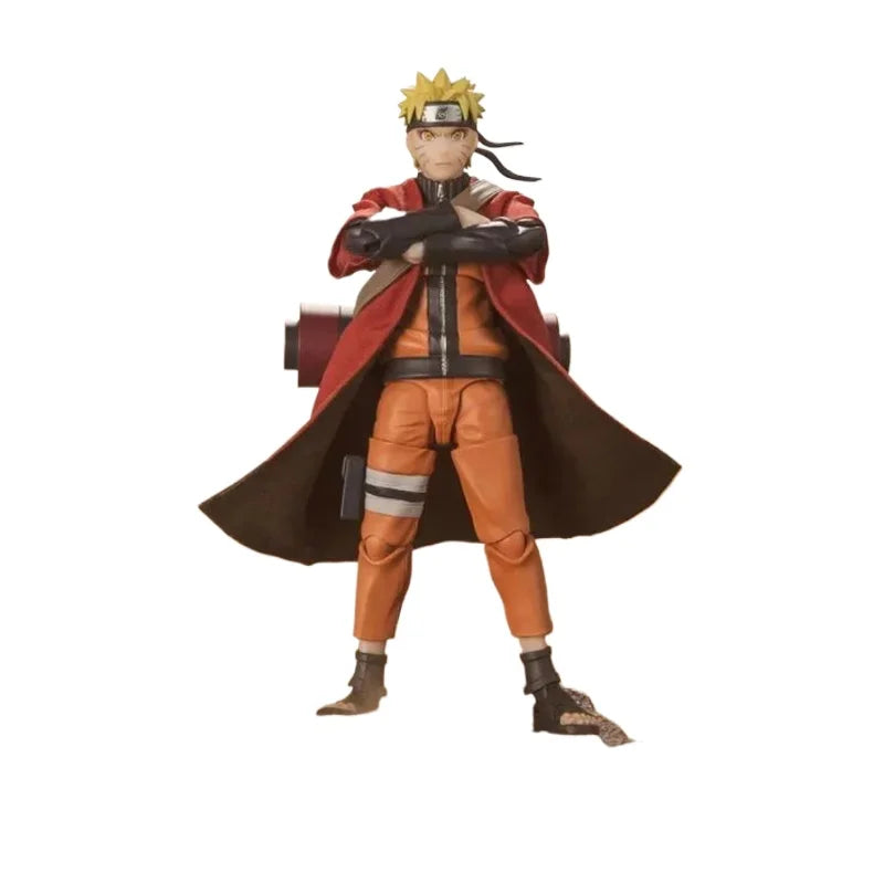 Original Bandai Naruto S.H.Figuarts SHF Uzumaki Naruto Sage Mode Savior of Konoha In Stock Anime Action Figures Model Toys