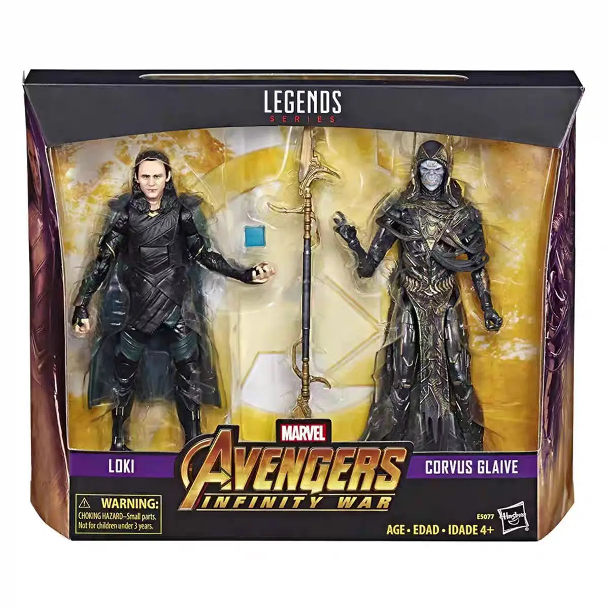 Original Hasbro Marvel Legends Series Marvel Avengers Infinity War Loki Corvus Glaive Anime Figure Toy Collection Model