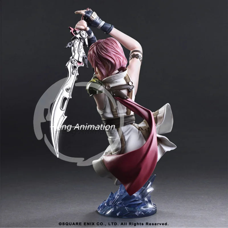 【Yi Man】Genuine Play Arts Kai Pa Kai FF13 Lightning Bust Statue Figure Toy
