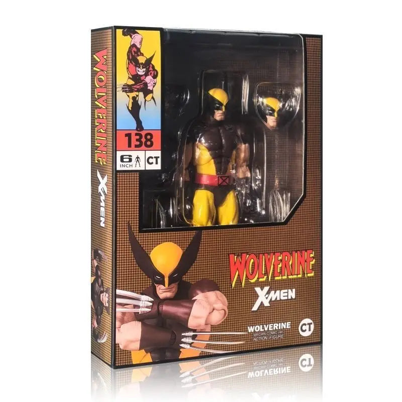 New Ct Toys Wolverine Figure Brown Comic Mafex 138 X-Men Action Figure Shf Anime Figurine Ko Model Statue Toys Christmas Gifts