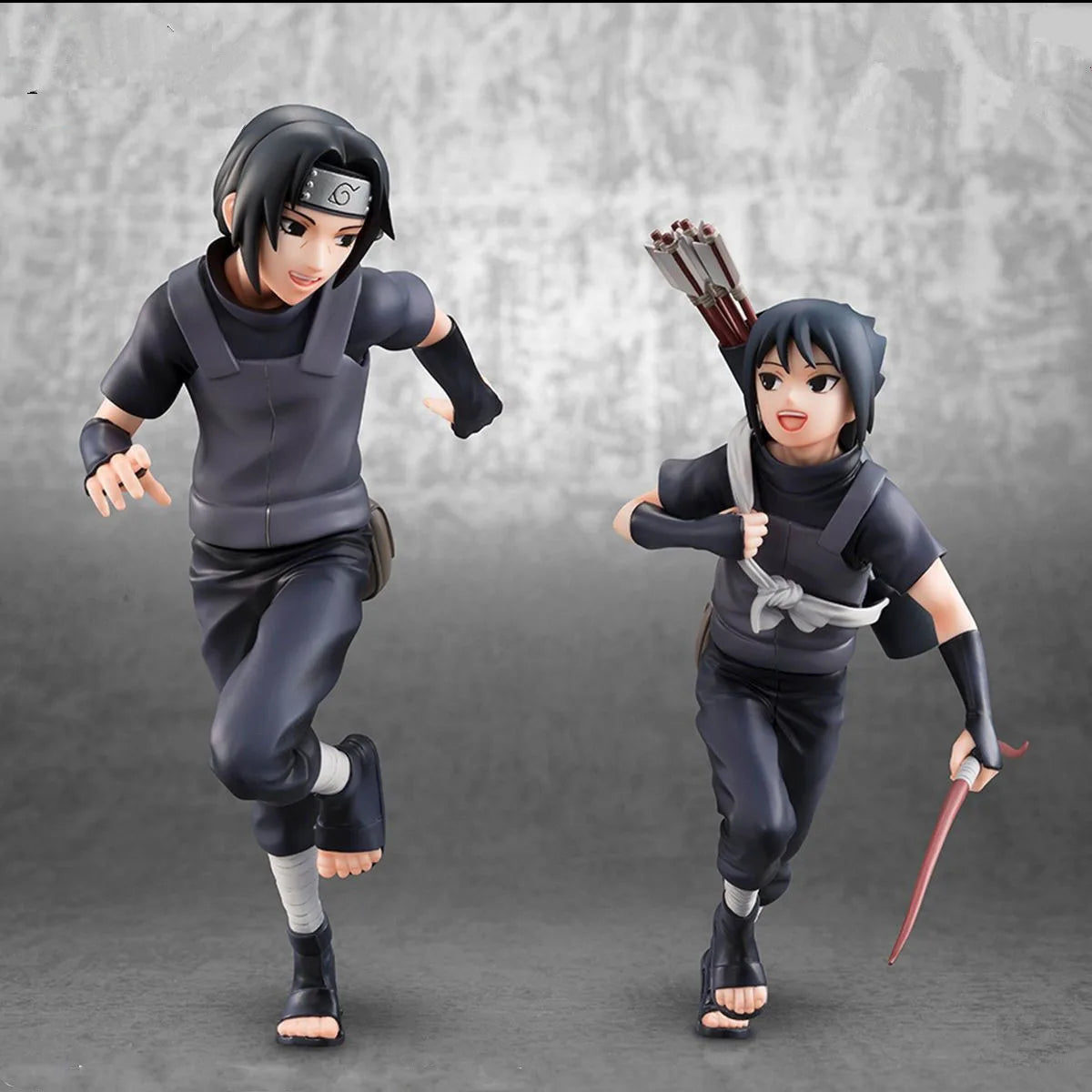 18cm Naruto Shippuden Anime Figurine Itachi Uchiha Sasuke Cartoon Action Figures Statue Model Ornament Toys Gift