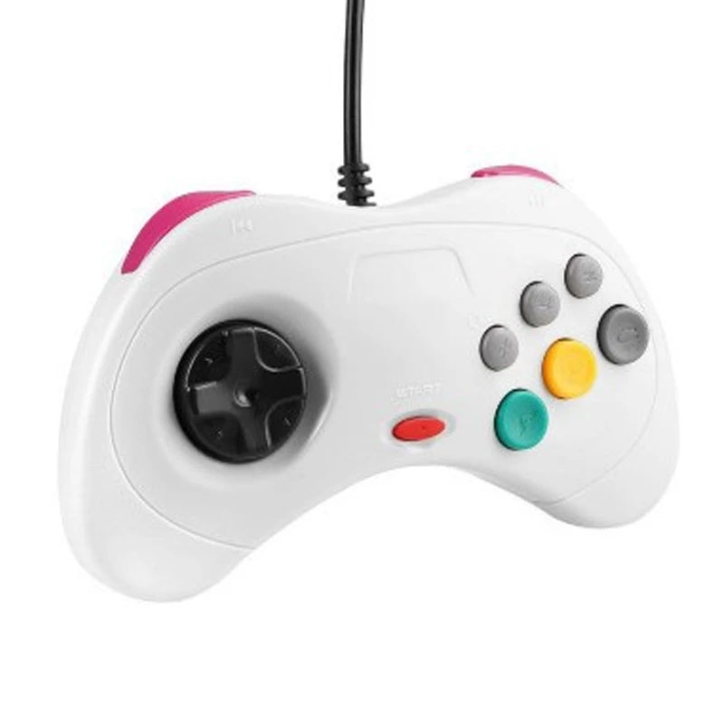 USB Wired Controller For Segas Saturn Gamepad JoyPad For SEGAs Saturn System Joystick